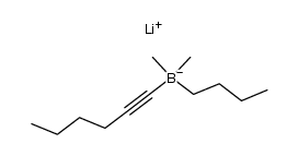 Borate(1-), butyl-1-hexynyldimethyl-, lithium, (T-4)- 结构式