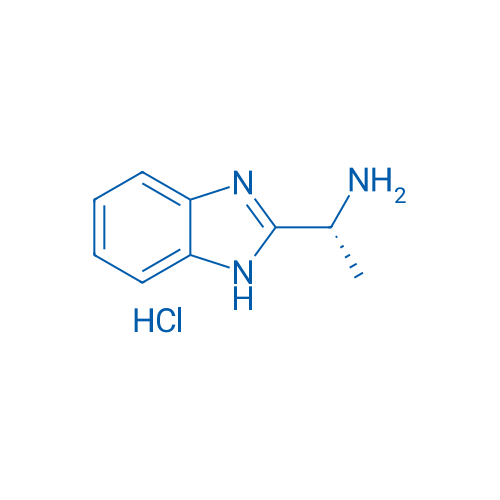 (R)-1-(1H-苯并咪唑-2-基)乙胺盐酸盐 结构式