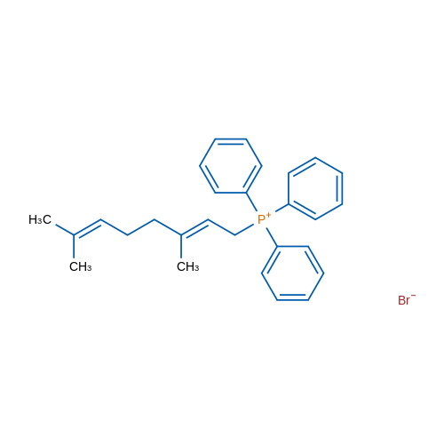 Geranyltriphenylphosphoniumbromide 结构式