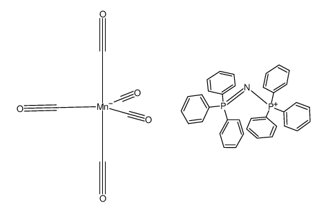 Phosphorus(1+), triphenyl(P,P,P-triphenylphosphine imidato-κN)-, (T-4)-, (TB-5-11)-pentacarbonylmanganate(1-) (1:1) 结构式