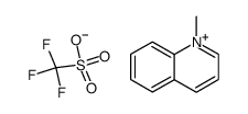1-甲基喹啉鎓三氟甲磺酸盐 结构式
