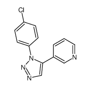 Pyridine,3-[1-(4-chlorophenyl)-1H-1,2,3-triazol-5-yl]- 结构式