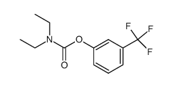 Carbamic acid, N,N-diethyl-, 3-(trifluoromethyl)phenyl ester 结构式