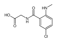 N-[5-氯-2-(甲氨基)苯甲酰基]甘氨酸 结构式