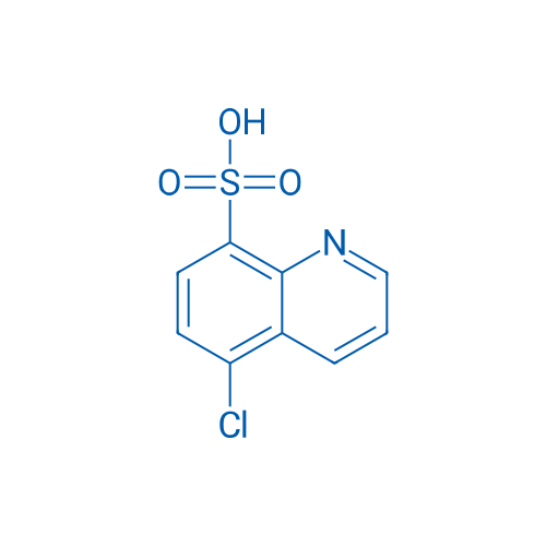 5-氯喹啉-8-磺酸 结构式
