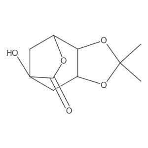 (3aR,4R,7S,8aR)-Tetrahydro-7-hydroxy-2,2-dimethyl-4,7-methano-1,3-dioxolo[4,5-c]oxepin-6(4H)-one 结构式