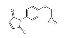 1H-Pyrrole-2,5-dione, 1-[4-(oxiranylmethoxy)phenyl]- 结构式