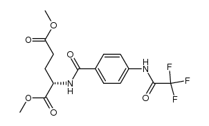 N-[4-[(Trifluoroacetyl)aMino]benzoyl]-L-glutaMic Acid DiMethyl Ester 结构式
