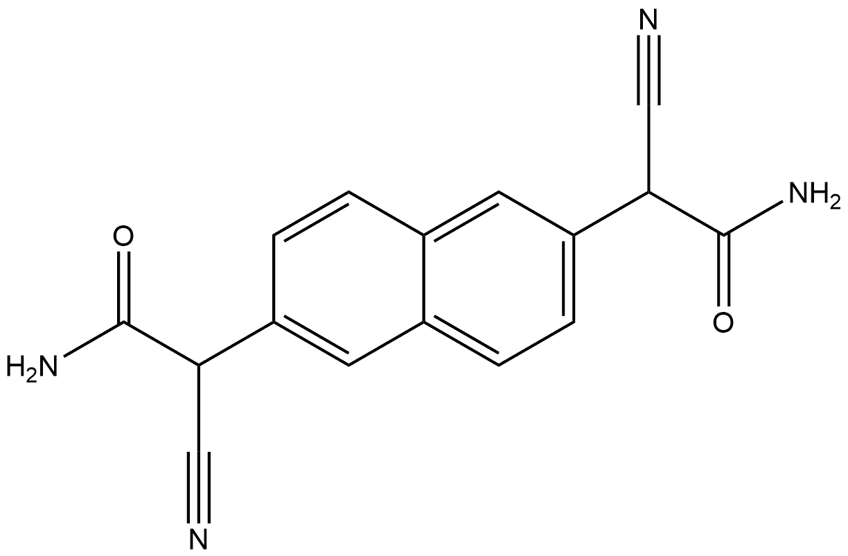2,6-萘二乙酰胺, α2,α6-二氰基- 结构式