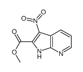 3-硝基-1H-吡咯并[2,3-B]吡啶-2-羧酸甲酯 结构式