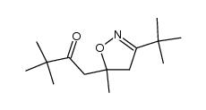 2-Butanone, 1-[3-(1,1-dimethylethyl)-4,5-dihydro-5-methyl-5-isoxazolyl]-3,3-dimethyl- 结构式