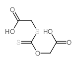2-(carboxymethylsulfanylcarbothioyloxy)acetic acid 结构式