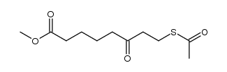 8-acetylsulfanyl-6-oxo-octanoic acid methyl ester 结构式