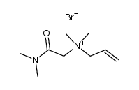 2-Propen-1-aminium, N-[2-(dimethylamino)-2-oxoethyl]-N,N-dimethyl-, bromide (1:1) 结构式