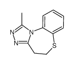 4,5-二氢-1-甲基-[1,2,4]三唑并[3,4-d][1,5]苯并硫氮杂卓 结构式