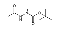 Hydrazinecarboxylic acid, 2-acetyl-, 1,1-dimethylethyl ester (9CI) 结构式