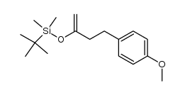Benzene, 1-[3-[[(1,1-dimethylethyl)dimethylsilyl]oxy]-3-buten-1-yl]-4-methoxy- 结构式