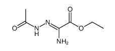 Acetic acid, 2-(2-acetylhydrazinyl)-2-imino-, ethyl ester 结构式