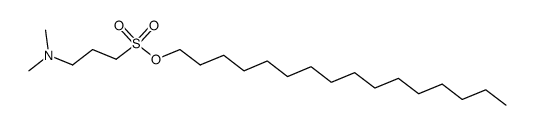 3-(二甲氨基)-1-丙磺酸十六烷基酯 结构式