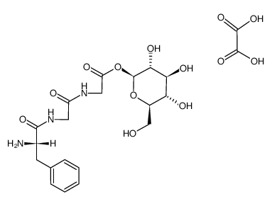 Glycine, N-(N-L-phenylalanylglycyl)-, β-D-glucopyranosyl ester, ethanedioate (1:1) (salt) (9CI) 结构式