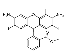 2-(3,6-二氨基-2,4,7-三碘-9H-占吨-9-基)苯甲酸甲酯 结构式