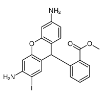 2-(3,6-二氨基-2-碘-9H-占吨-9-基)苯甲酸甲酯 结构式
