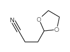 1,3-二氧戊环-2-丙腈 结构式