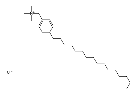 4-十六烷基-N,N,N-三甲基苯甲铵氯化物 结构式