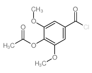 4-乙酰氧基-3,5-二甲氧基苯甲酰氯 结构式