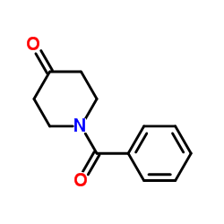 1-苯甲酰-4-哌啶酮 结构式