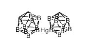 二(1,2-二碳代十二硼烷(12)-9-基)汞 结构式