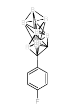1-(4-氟苯基)-1,2-二碳代十二硼烷(12) 结构式