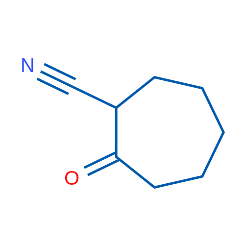 2-羰基-环庚烷甲腈 结构式