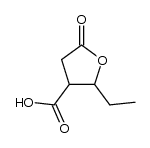 2-乙基-5-氧代四氢呋喃-3-羧酸 结构式