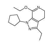 1-环戊基-7-乙氧基-3-乙基-4,5-二氢-1H-吡唑并[3,4-c]吡啶 结构式