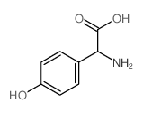 2-氨基-2-(4-羟基苯基)乙酸 结构式