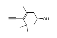 4-乙炔基-3,5,5-三甲基-3-环己烯-1-醇 结构式