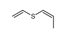 1-Propene, 1-(ethenylthio)- 结构式