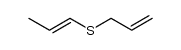 1-Propene, 1-(2-propen-1-ylthio)-, (1E)- 结构式