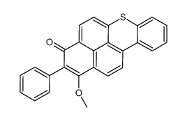1-methoxy-2-phenyl-3H-naphtho[2,1,8-mna]thioxanthen-3-one 结构式