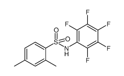2,4-二甲基-N-(五氟苯基)苯磺酰胺 结构式