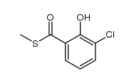 3-氯-2-羟基硫代苯甲酸S-甲酯 结构式