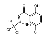 (Z)-3-amino-4,4,4-trichloro-1-(5-chloro-2-hydroxyphenyl)but-2-en-1-one 结构式