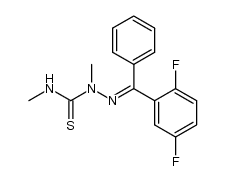 2-[(2,5-二氟苯基)苯基亚甲基]-N,1-二甲基肼基硫代甲酰胺 结构式