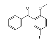 (5-氟-2-甲氧基苯基)(苯基)甲酮 结构式
