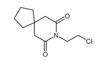 8-(2-氯乙基)-8-氮杂螺[4.5]癸烷-7,9-二酮 结构式