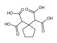 1,1-环戊烷二乙酸, α,α-二羧基- 结构式