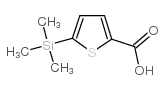 5-三甲基甲硅烷基-2-噻吩羧酸 结构式