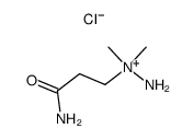 1-(3-氨基-3-氧代丙基)-1,1-二甲基氯化肼 结构式