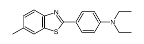 N,N-二乙基-4-(6-甲基苯并噻唑-2-基)苯胺 结构式